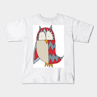 Folk style bird Kids T-Shirt